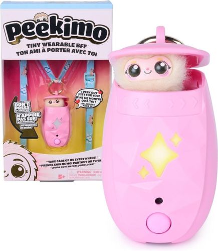 בובת חיית מחמד אינטראקטיבית פיקימו Peekimo עם מעל 100 תגובות, קולות ואורות - ורוד