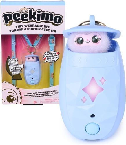 בובת חיית מחמד אינטראקטיבית פיקימו Peekimo עם מעל 100 תגובות, קולות ואורות - תכלת