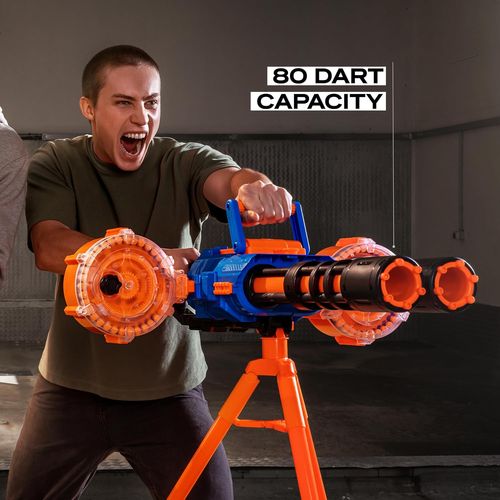 רובה חצים ממונע כפול אינסניטי דארט סטורם Insanity Dart Storm עם חצובה ו-200 חצים