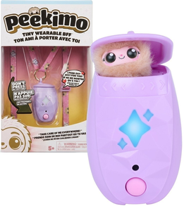 בובת חיית מחמד אינטראקטיבית פיקימו Peekimo עם מעל 100 תגובות, קולות ואורות - סגול