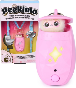 בובת חיית מחמד אינטראקטיבית פיקימו Peekimo עם מעל 100 תגובות, קולות ואורות - ורוד