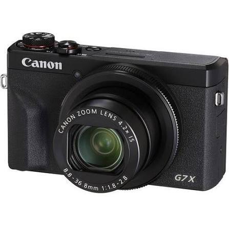 מצלמה ‏קומפקטית Canon PowerShot G7 X Mark III קנון שחורה בעברית