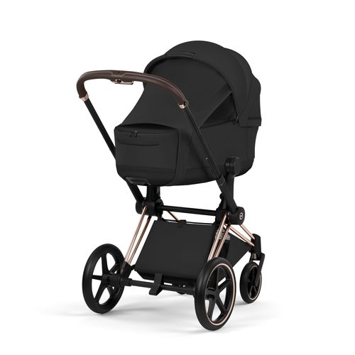 עגלת תינוק פריאם Cybex Priam 5 שחור, שלדה רוזגולד – השילוב המושלם בין יוקרה, חדשנות ונוחות ללא פשרות