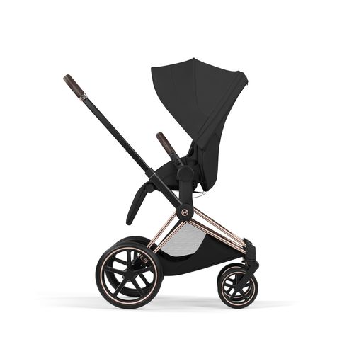 עגלת תינוק פריאם Cybex Priam 5 שחור, שלדה רוזגולד – השילוב המושלם בין יוקרה, חדשנות ונוחות ללא פשרות