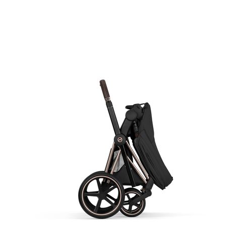 עגלת תינוק פריאם Cybex Priam 5 שחור, שלדה רוזגולד – השילוב המושלם בין יוקרה, חדשנות ונוחות ללא פשרות