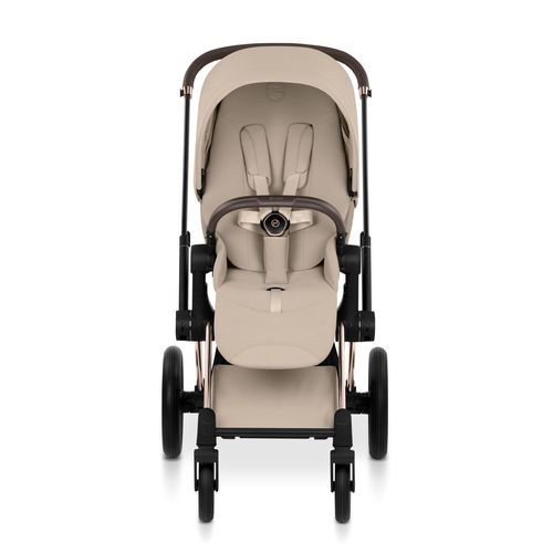 עגלת תינוק פריאם Cybex Priam 5 בז', שלדה רוזגולד – השילוב המושלם בין יוקרה, חדשנות ונוחות ללא פשרות