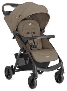 עגלת טיולון מגיל לידה Muze LX עם מגש תינוק, מגש הורה ואפשרות חיבור סלקל - חום Toffee