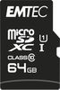 כרטיס זיכרון Emtec MicroSDXC 64GB Elite Gold Class 10 UHS-I U1