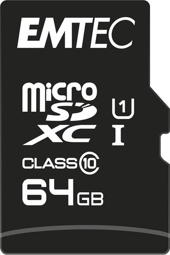 כרטיס זיכרון Emtec MicroSDXC 64GB Elite Gold Class 10 UHS-I U1