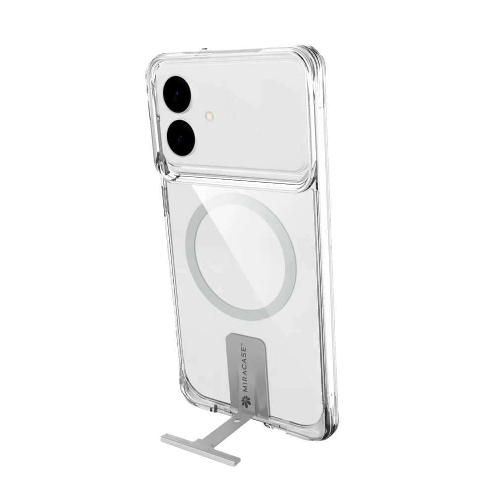 כיסוי שקוף-כסף עבור Miracase MiraKick Samsung S26 Plus