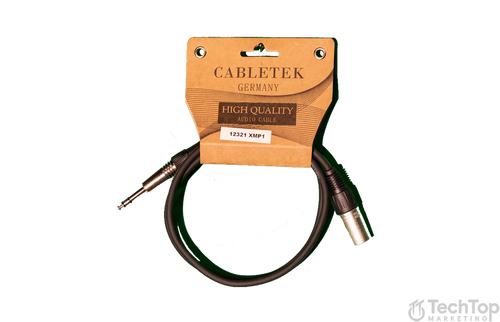 כבל XLR ל PL באורך 1 מטר דגםXMP1 מבית CABLETEK