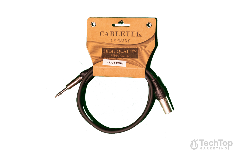 כבל XLR ל PL באורך 1 מטר דגםXMP1 מבית CABLETEK