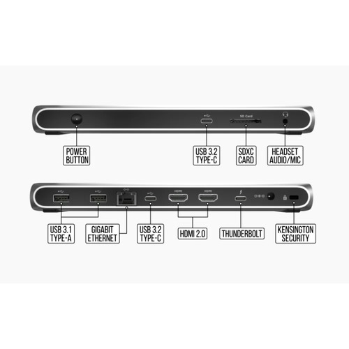 תחנת עגינה Corsair TBT100 Thunderbolt 3 Dock