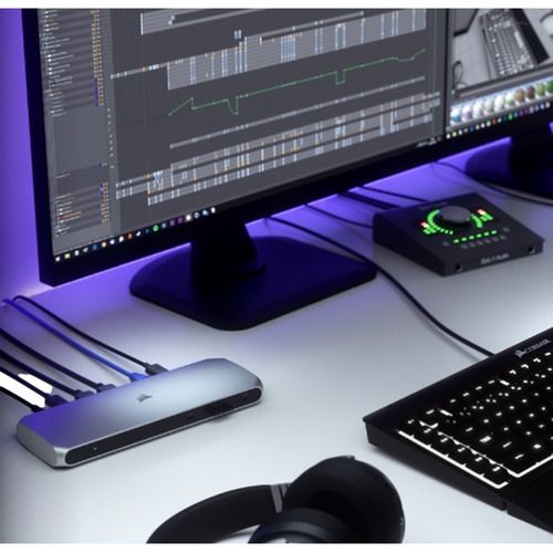 תחנת עגינה Corsair TBT100 Thunderbolt 3 Dock