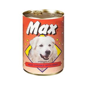 מקס שימורים בטעם בקר לכלבים 410 גרם MAX
