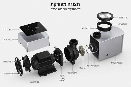 משאבת סחרור HP1.1(0.8kW) inverter דגם IP20S
