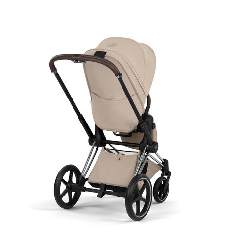 עגלת תינוק פריאם Cybex Priam 5 בז', שלדה כרום חום – השילוב המושלם בין יוקרה, חדשנות ונוחות ללא פשרות