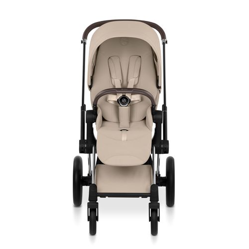 עגלת תינוק פריאם Cybex Priam 5 בז', שלדה כרום חום – השילוב המושלם בין יוקרה, חדשנות ונוחות ללא פשרות