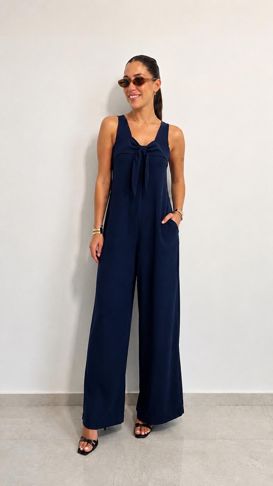 אוברול לילי כחול כהה