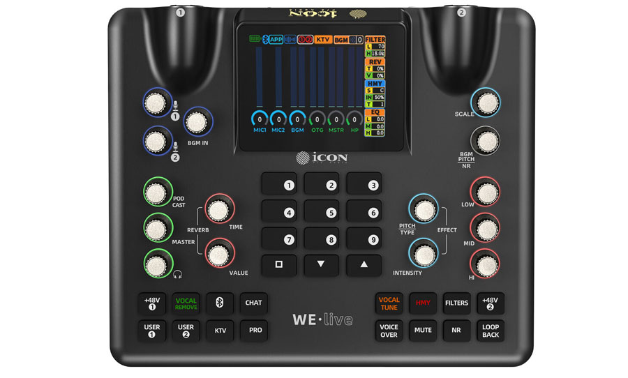 ICON WeLive Pro קונסולת סטרימינג מקצועית ליוצרים,פודקאסטים