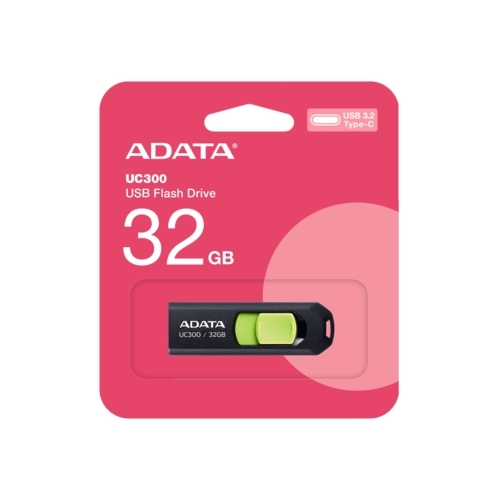 ADATA UC300 | USB-C Flash Drive - ACHO-UC300-32G-RBK GN