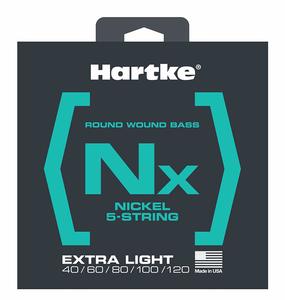 סט מיתרים לגיטרה בס 5 מיתרים 0.40-1.20 HARTKE HSBNX545
