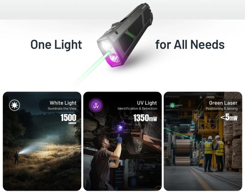פנס טקטי שטוח EDC17 שחור – Nitecore