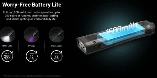 פנס טקטי שטוח EDC17 שחור – Nitecore