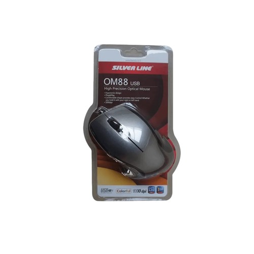 עכבר חוטי צבע אפור Silver Line OM88 USB