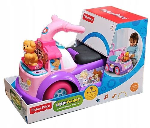פישר פרייס בימבה ורודה משמיעה אורות וקולות  FISHERPRICE