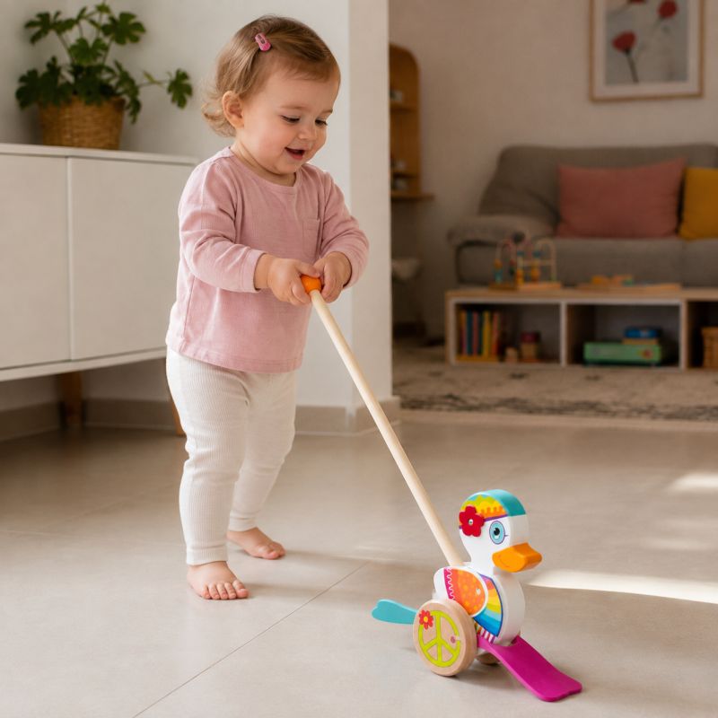 GOKI אנה הברווזה מוט דחיפה לגיל שנה 54838
