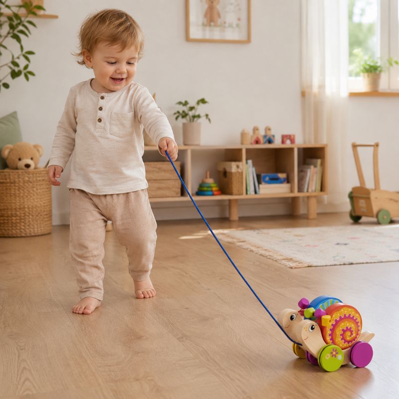 GOKI חלזון משיכה מעץ לגיל שנה ומעלה 54842