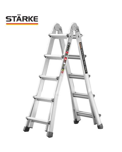 סולם אלומיניום טלסקופי מקצועי 4x5