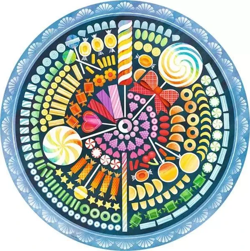 פאזל Ravensburger מעגל צבעים: סוכריות לגילאי 12+