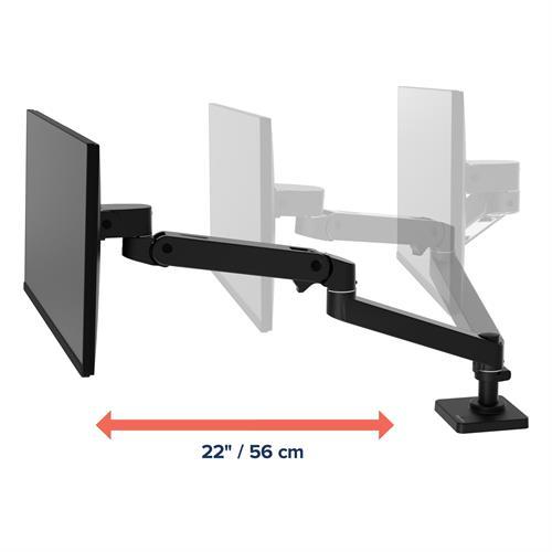 LX Pro Desk Monitor Arm (black) Single Monitor Mount
