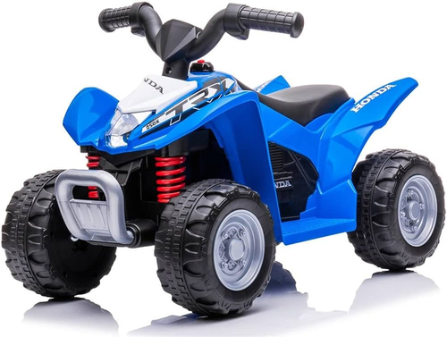 טרקטורון ממונע 6V רחב ויציב לילדים הונדה Quad HONDA ATV עם אורות - כחול