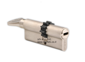 צילינדר לדלת LOCXIS לדלת פלדלת - רב בריח (86 מ״מ גלגל + כפתור)