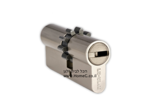 צילינדר לדלת LOCXIS לדלת פלדלת - רב בריח (76 מ״מ גלגל עם מפתח)