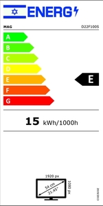 MAG 21.45" Flat Led Monitor, | 100Hz D22F100S