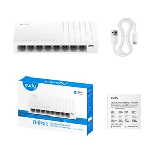 Cudy GS108U 8-Port Gigabit Switch with | USB-C Power Input