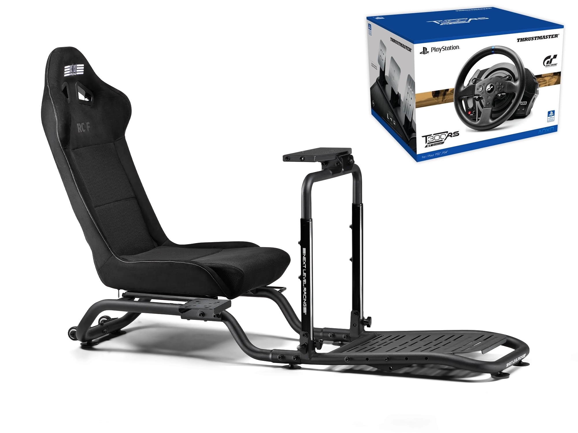 Next Level Racing RC Foldable (RCF) Simulator Cockpit  NLR-R017 מושב מרוצים מתקפל  T300RS מארז