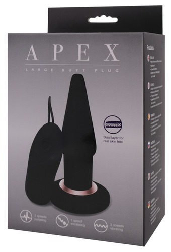 פלאג אנאלי רוטט שחור Seven Creations - Apex