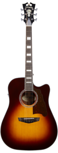 גיטרה אקוסטית מוגברת D'Angelico Premier Vintage Sunburst