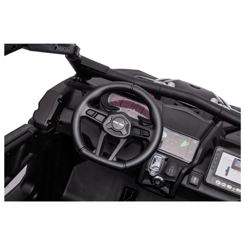 באגי ממונע 24V מאבריק קאן אם Mavic CAM AM עם גלגלי גומי EAV, אורות, שלט ובולמי זעזועים - שחור/כחול 10