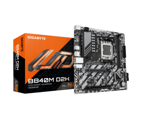 לוח אם | Gigabyte B840M D2H 1.2 X3D | DDR5 | AM5 | Micro-Atx