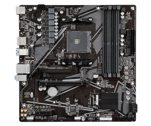 לוח אם | GIGABYTE A520M DS3H V2 1.0 | AM4 AMD | MICRO-ATX