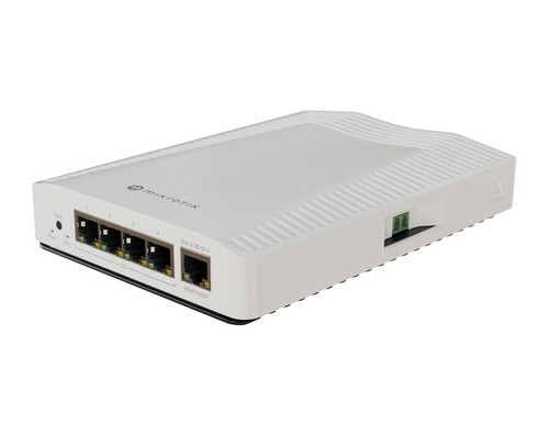 מתג רשת 10G שקט וקומפקטי Mikrotik CRS304-4XG-IN