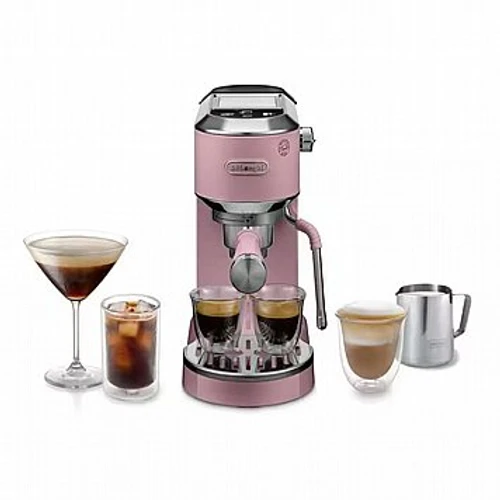 מכונת אספרסו ידנית Delonghi Dedica Duo EC890.PK ורוד