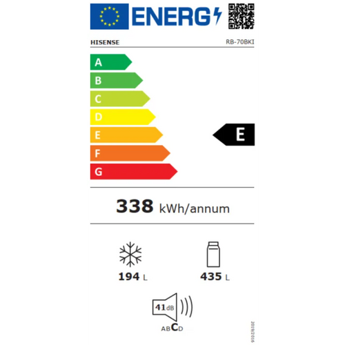 מקרר Hisense מקפיא תחתון 623 ליטר נירוסטה דגם RB70-BKI הייסנס