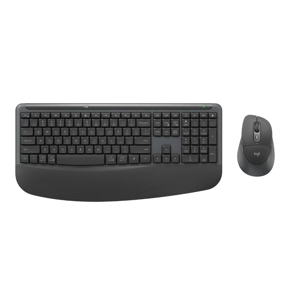 מארז מקלדת ועכבר אלחוטי צבע גרפיט Logitech Signature Comfort Plus Combo MK880